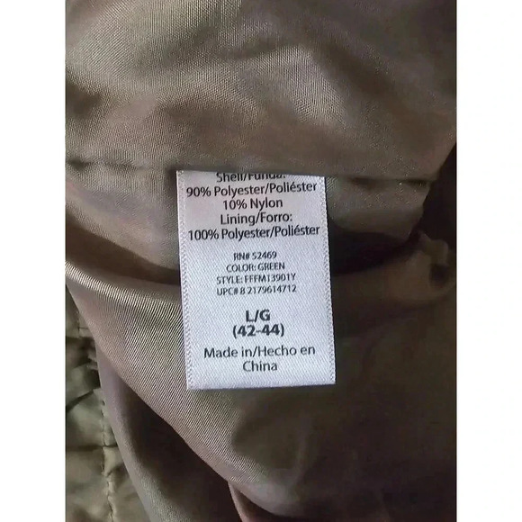 Green Bomber Jacket Large - Picture 6 of 6